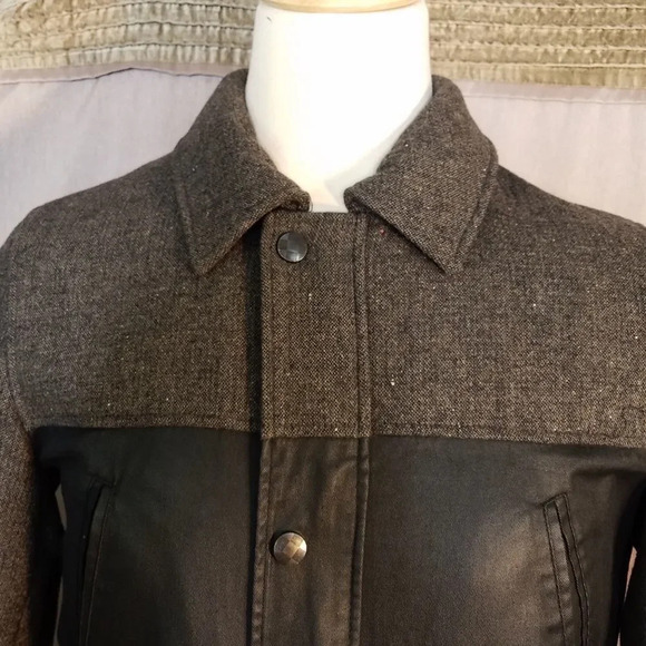 VINCE CAMUTO Tweed Wool Blend Anorak Coat Size Small - Picture 4 of 14